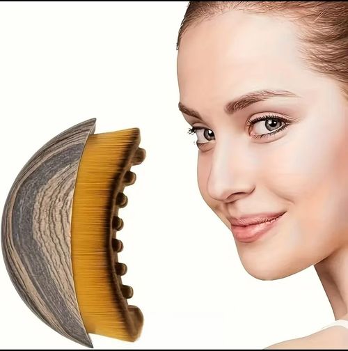 Face Lymphatic Contour Brush for Jawline & Chin Sculpting Dry Brushing Massager for Lymphatic Drainage & Facial Fatigue Relief Ergonomically Designed to Fit The Skin Precisely 1PCS Beauty Roller Daily