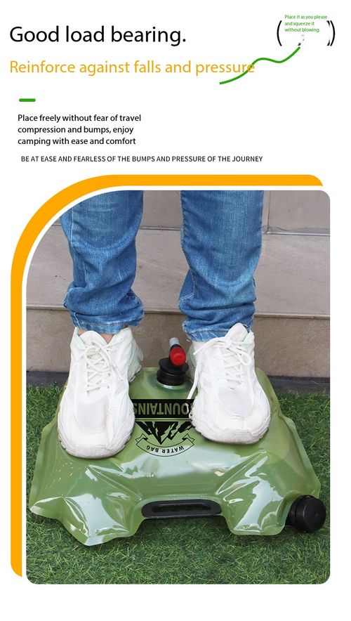 8L Portable Foldable Water Bag with Handle & Tap