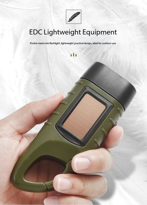 5-in-1 Solar Hand Crank Emergency Flashlight USB Power Bank LED Camping Light Kenya