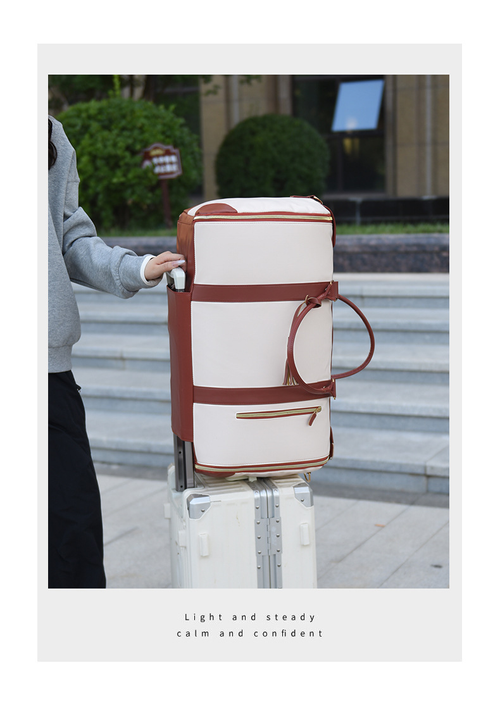 Large Capacity Foldable Garment Travel Bag with Wheels, Suit Storage Duffle Bag