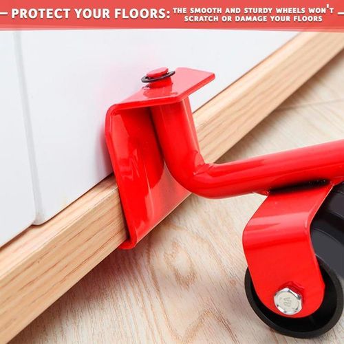 Furniture Mover with Wheels & Furniture Lifter Set,600 Lbs Capacity for Moving Heavy Furniture,360 ° Rotation Wheels Furniture Dolly,Sofa,Refrigerator,Cabinet peel and stick flooring.