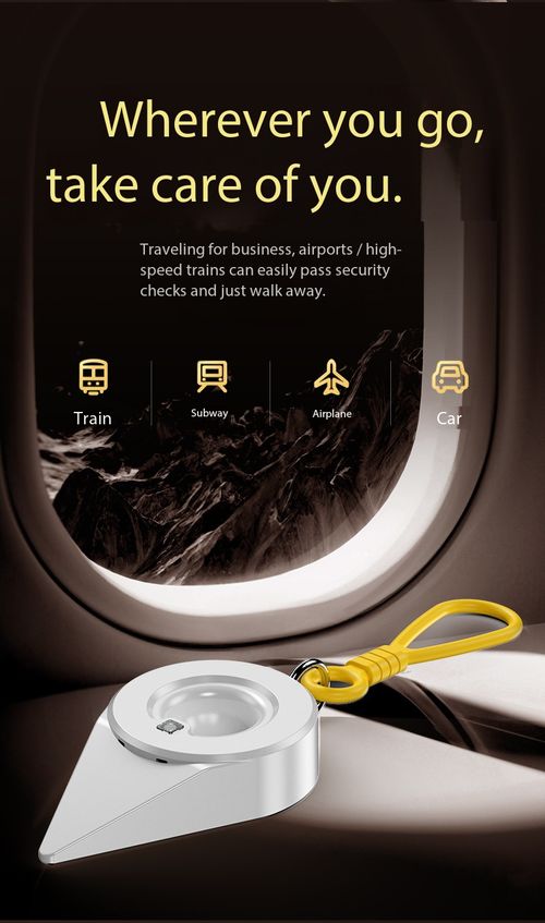 Portable Door Stop Alarm with Light Warning