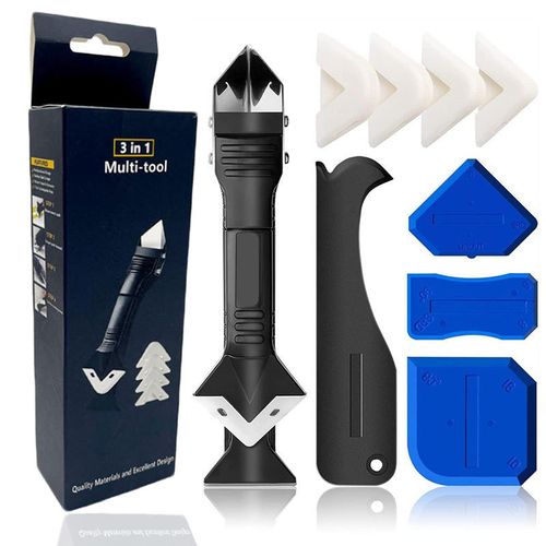 Hot Sale 3 in 1 Silicone Sealant Replace & Removal Tool Caulking Tool Kit with 4 Pcs of Sealant Tool