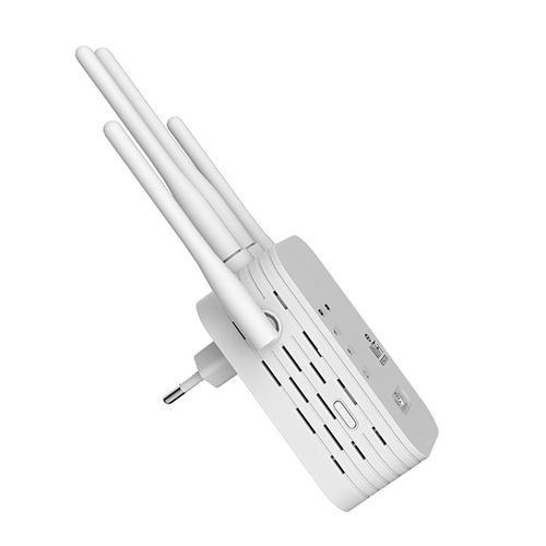 6-Antenna WiFi Extender 2025, 1200Mbps Dual Band Booster, Covers 12,000 sq. ft & 100 Devices, Repeater with Ethernet Port for Home, Office Use