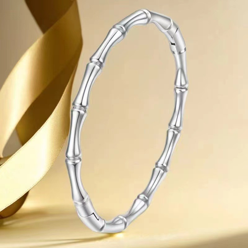 Premium Titanium Steel Bamboo Bracelet Pair Gold and Silver Set Only 3800 KES Kenya Jewelry