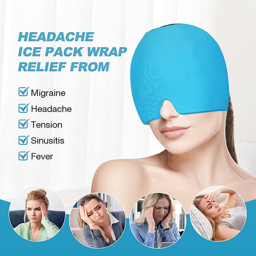 360° Full Face Gel Ice Mask Reusable Cold Compress Cap for Headache Eye Relief Kenya