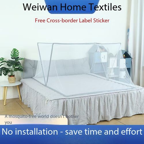 Pop-Up Foldable Mosquito Net – Instant Setup No Assembly Required | Thickened Mesh Bed Canopy for Kids & Adults |Malaria Protection