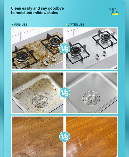 Multi-Purpose Kitchen Bathroom Cleaner Spray Deep Cleaning Oil Stain Mold Remover 500ml for Home Kenya
