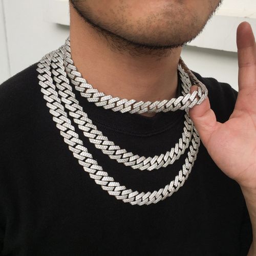 Full Rhinestone Hip Hop Necklace