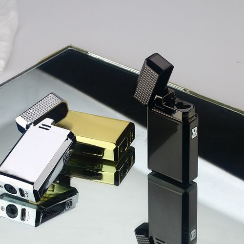 Skafil Heart‑Shaped Blue Flame Lighter, Windproof USB Rechargeable Lighter, Luxury Gift Box for Men, Birthday Anniversary Valentine s Day Gift