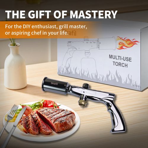 Super Flame butane Torch Lighter Strongest Handheld Fireplace Charcoal Gun Style Kitchen Lighter