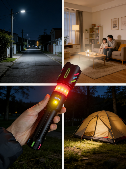 W-514CSuper bright zoom flashlight with powerful zoom, ambient light, alarm light, tactical white laser and rechargeable.