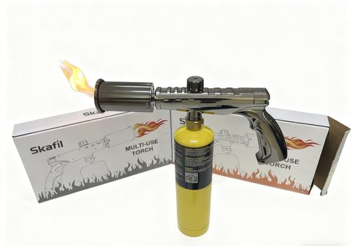 Super Flame butane Torch Lighter Strongest Handheld Fireplace Charcoal Gun Style Kitchen Lighter