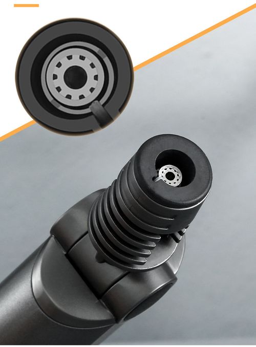 ZB-333New type of wind-proof inflatable multi-functional rotatable barbecue torch with blue flame gun, cigar flashlight and lighter.