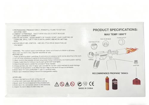 Super Flame butane Torch Lighter Strongest Handheld Fireplace Charcoal Gun Style Kitchen Lighter