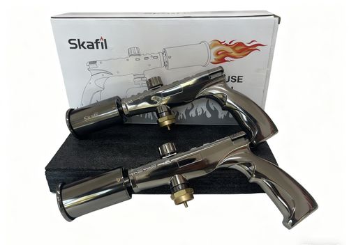 Super Flame butane Torch Lighter Strongest Handheld Fireplace Charcoal Gun Style Kitchen Lighter