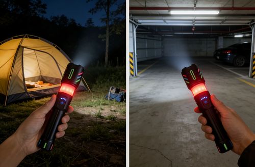 W-514CSuper bright zoom flashlight with powerful zoom, ambient light, alarm light, tactical white laser and rechargeable.