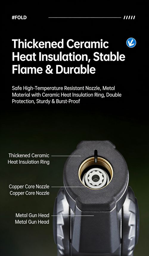 ZB-102 Foldable Windproof Butane Torch Lighter