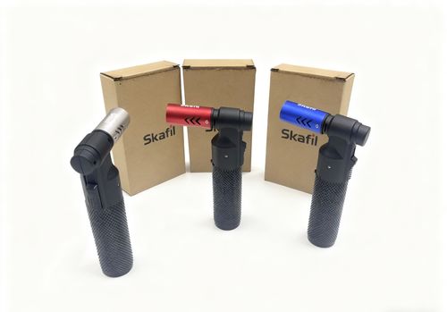 High-quality 360 flipping 1300 degrees outdoor windproof barbecue gas lighter ignitor gun cigar lighter