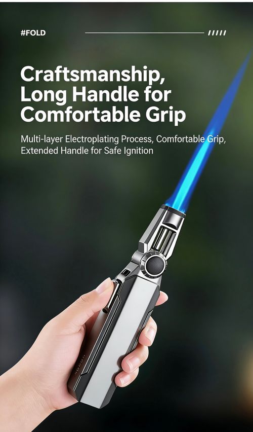 ZB-102 Foldable Windproof Butane Torch Lighter