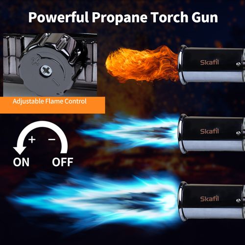 Super Flame butane Torch Lighter Strongest Handheld Fireplace Charcoal Gun Style Kitchen Lighter