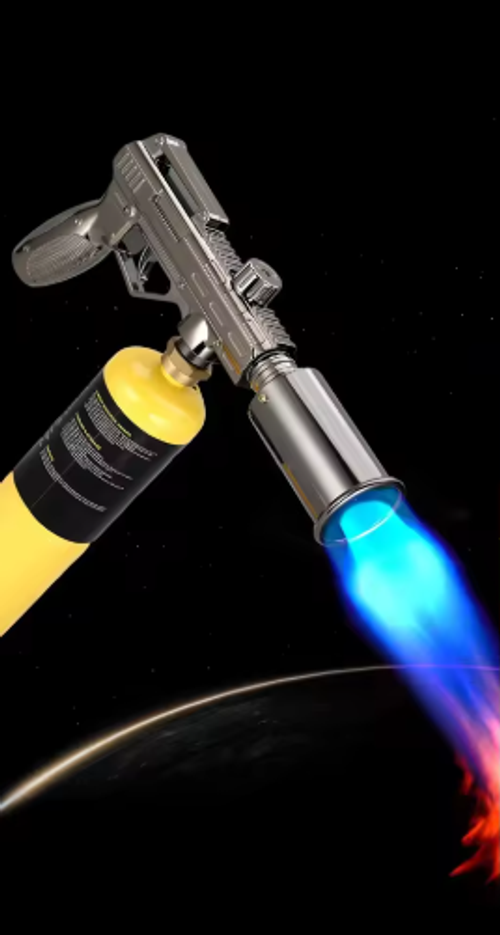 Super Flame butane Torch Lighter Strongest Handheld Fireplace Charcoal Gun Style Kitchen Lighter