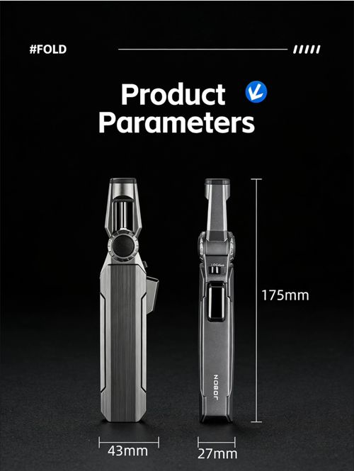 ZB-102 Foldable Windproof Butane Torch Lighter