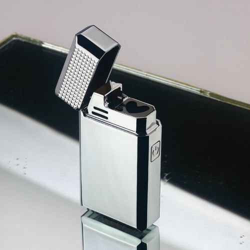 Skafil Heart‑Shaped Blue Flame Lighter, Windproof USB Rechargeable Lighter, Luxury Gift Box for Men, Birthday Anniversary Valentine s Day Gift