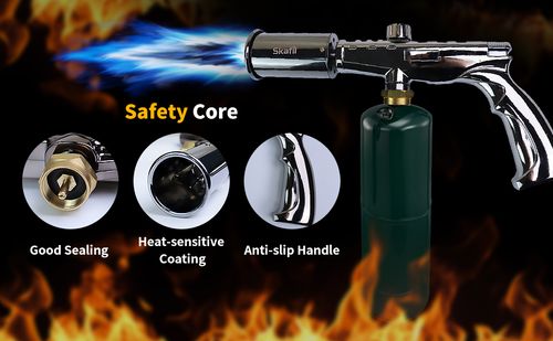 Super Flame butane Torch Lighter Strongest Handheld Fireplace Charcoal Gun Style Kitchen Lighter