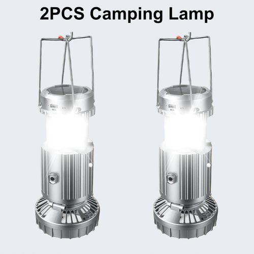 Solar Camping Fan Lantern | 4-in-1 LED Light, Fan, Power Bank for Ghana Outdoor Adventures