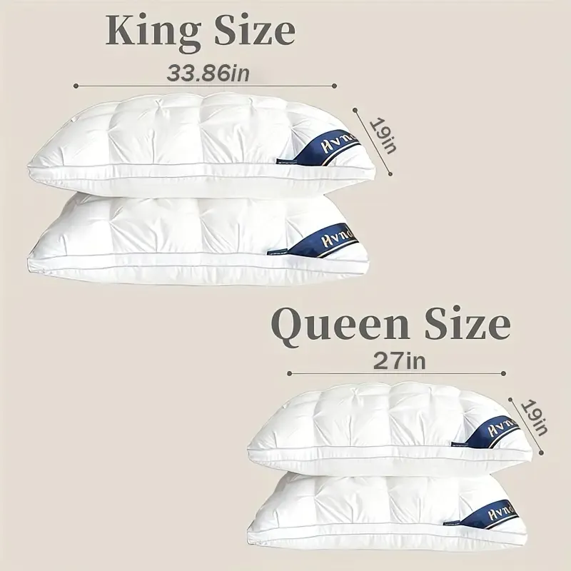 4pcs 2pcs Hvnde Hotel Collection Deep Sleep Pillow - Neck Support Non-Collapse Design Hypoallergenic  for Side Supine Prone Sleepers pillows