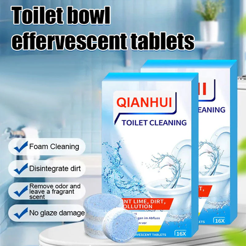 Lemon-scented toilet cleaning tablets（Buy 1 Get 1 Free）