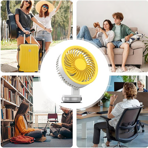 Upgraded rechargeable suction cup fan