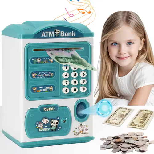 Electronic Money Coin Banks with Password & Fingerprint Protection 17
