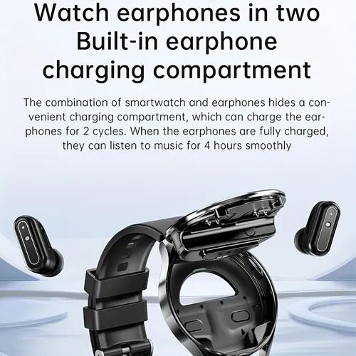 X10 Headset Smart Watch TWS Two In One, fashion sports music smart watch