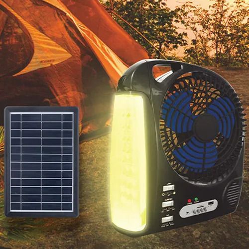 High Quality and Energy Saving Table Fan With Led Light Rechargeable Table Fan Portable Solar 8 Inch Table Fan