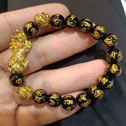 Feng Shui Wealth Lucky Pixiu Bracelet | Six True Words Mantra | Abundance & Protection Talisman