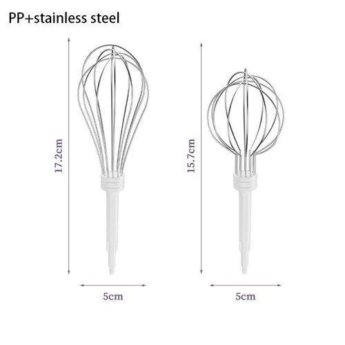 Rechargeable 3-speed hand mixer - Multi-functional kitchen mixer with two whisks