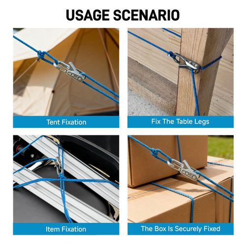 LOZLIN 8-piece lanyard set with storage box, retractable safety rope（A set includes 2 hooks and 2 ropes.）