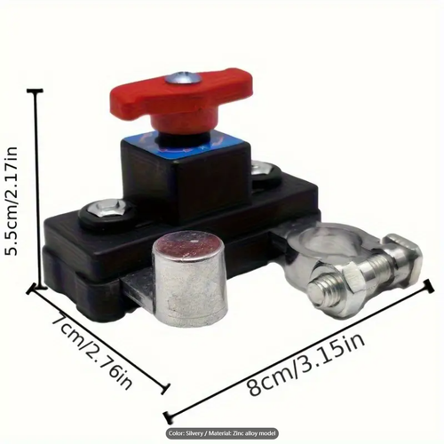 12 24V Marine Battery Isolator Disconnect Switch Prevents Battery Drain&Maintenance Manual Auto Battery Cut-off Switch for Car