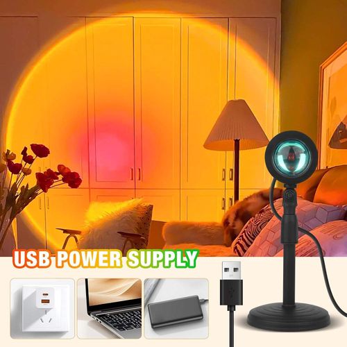 Fashionable and Hot Selling Atmosphere Artifact Small Bedroom Lamp Sunset Lamp