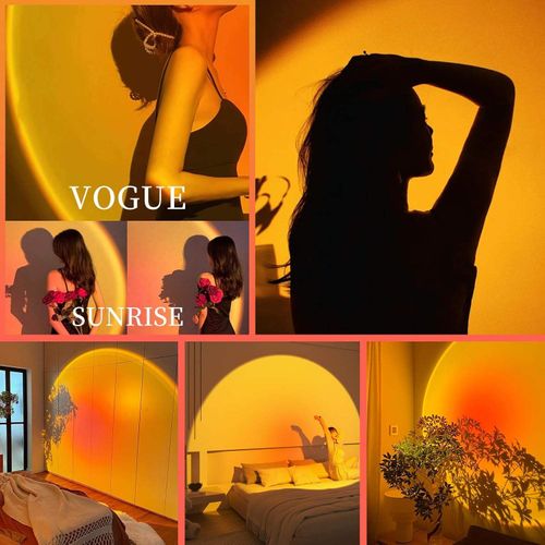 Fashionable and Hot Selling Atmosphere Artifact Small Bedroom Lamp Sunset Lamp