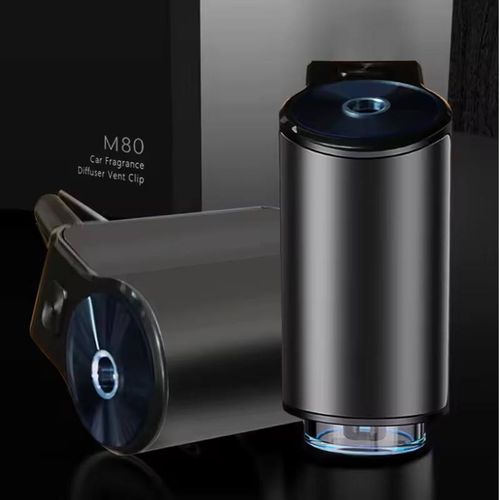 Wireless Rechargeable Aluminum Alloy Car Vent Aromatherapy Diffuser - 3 Essential Oils Included, 3 Fragrance Settings