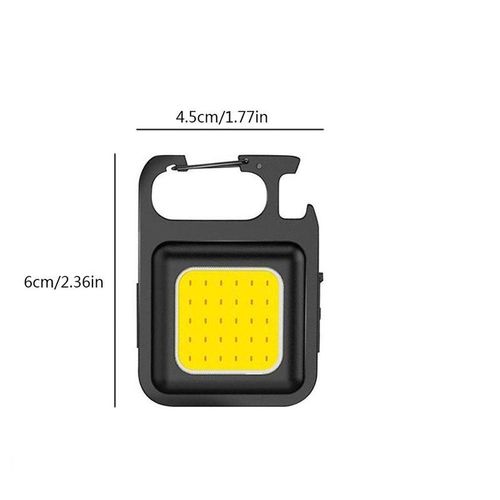 Outdoor Portable Mini Keychain Light, COB Emergency Lamp, Multifunctional Pocket Light, LED Flashlight Rechargeable, 3 Gear Adjustable Keychain Light for Outdoor Camping Hiking