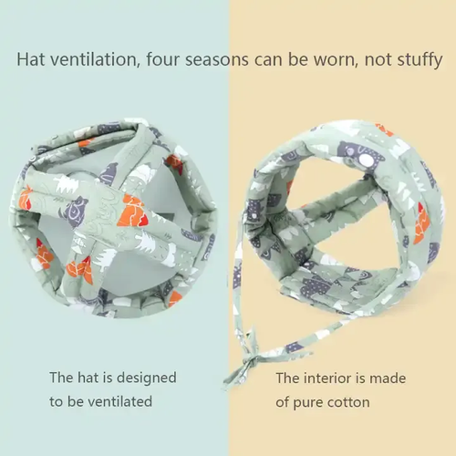 Baby Head Protector Adjustable Safety Helmet for Crawling Walking No Bumps Protective Cap for Walking Playing