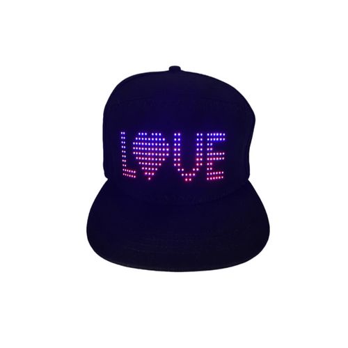 Smart application control programmable LED display light party hat