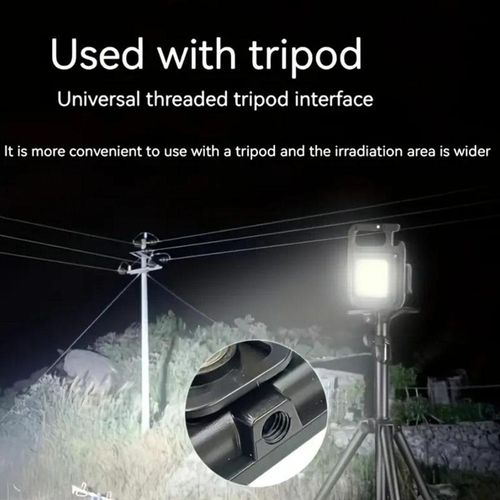 Outdoor Portable Mini Keychain Light, COB Emergency Lamp, Multifunctional Pocket Light, LED Flashlight Rechargeable, 3 Gear Adjustable Keychain Light for Outdoor Camping Hiking
