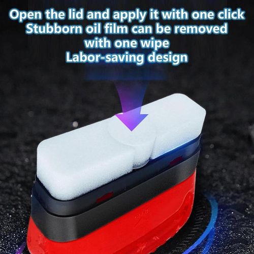 (2pcs 1set)Car Hydrophobic Windshield Coating Glass Cleaning Board Automotive Oil Film Cleaning Brush
