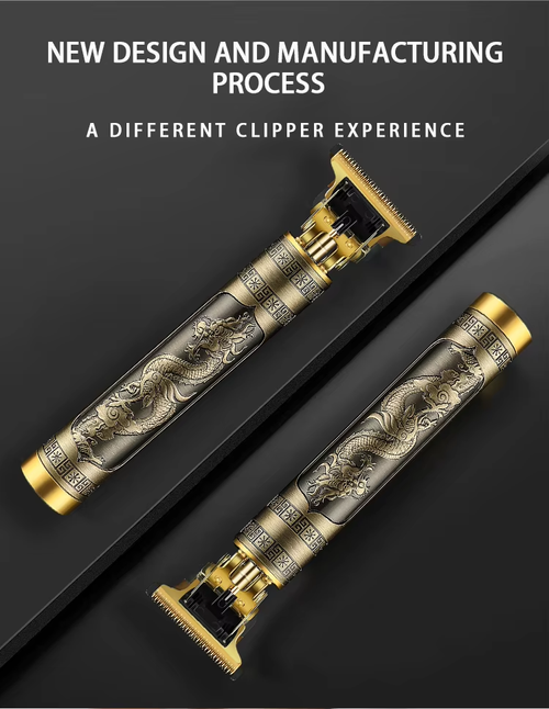 Máquina de cortar cabelo elétrica profissional para homens, Máquina de barbear careca de 0,1 mm, Aparador de lâmina em T