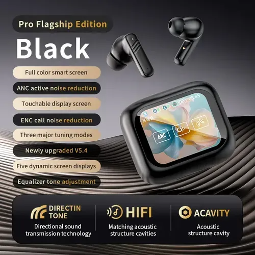 🎧Fones LX-10 TWS com ANC, ENC, tela touch e chamadas HD